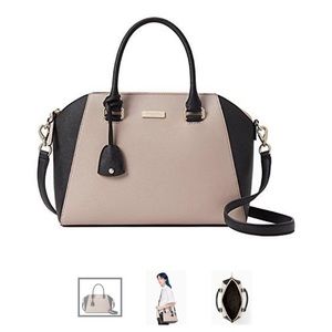 Kate spade pippa purse colorblock sftpor/blk